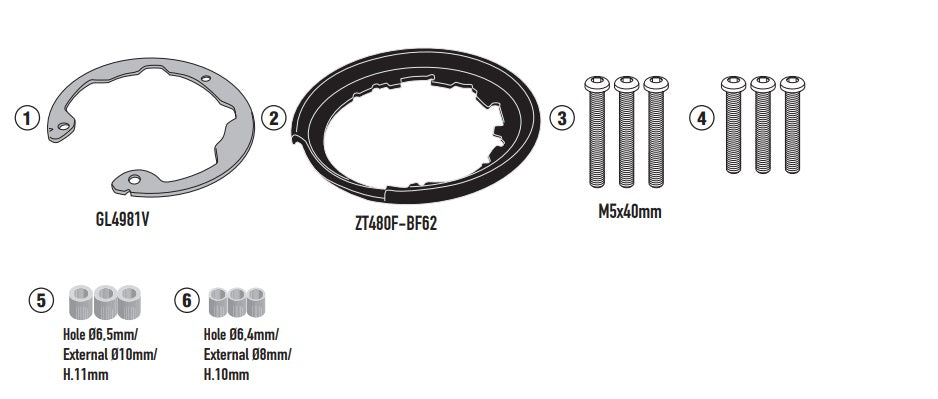 GIVI MOCOWANIE TANKLOCK - CFMOTO 650 / 700 / 800 (SPRAWDŹ MODEL W OPISIE)