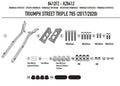 KAPPA STELAŻ KUFRA CENTRALNEGO TRIUMPH STREET TRIPLE 765 '17-'20 ( BEZ PŁYTY )