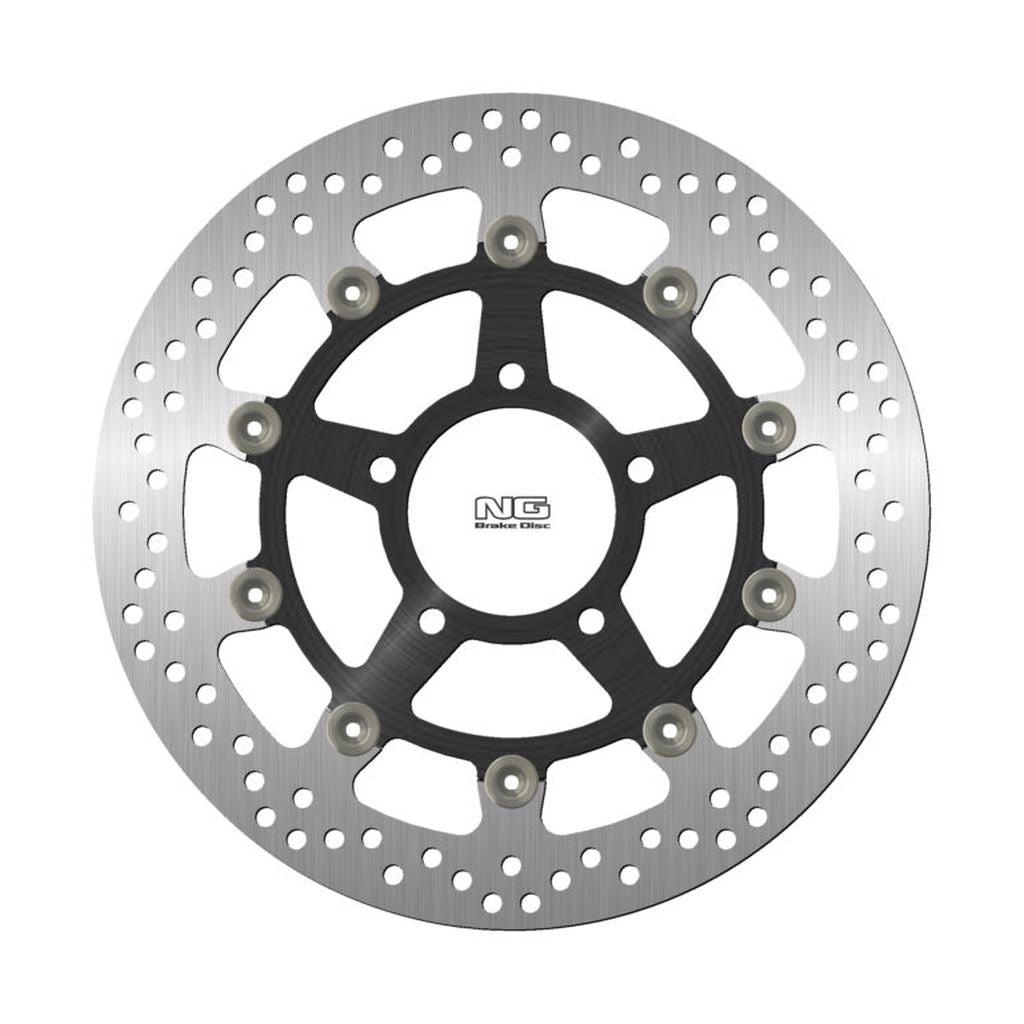 NG TARCZA HAMULCOWA PRZÓD TRIUMPH DAYTONA 600 '03-07, 650 '05-06, TT 600 '00-04, SPEED FOUR 600 '02-06 PŁYWAJĄCA (ŚRODEK ALUMINIOWY) (310X78X5) (5X10,5MM) PŁYWAJĄCA (ŚRODEK ALUMINIOWY) - ZASTEPUJE NG1256
