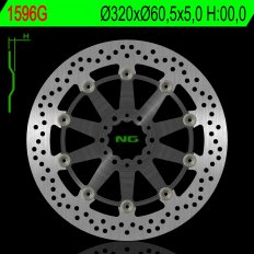 NG TARCZA HAMULCOWA PRZÓD KTM DUKE 390 / ABS '17, RC 250 / 390 / ABS '17 (320X60,5X5,0MM) ŚRODEK ALUMINIOWY – zdjęcie 2