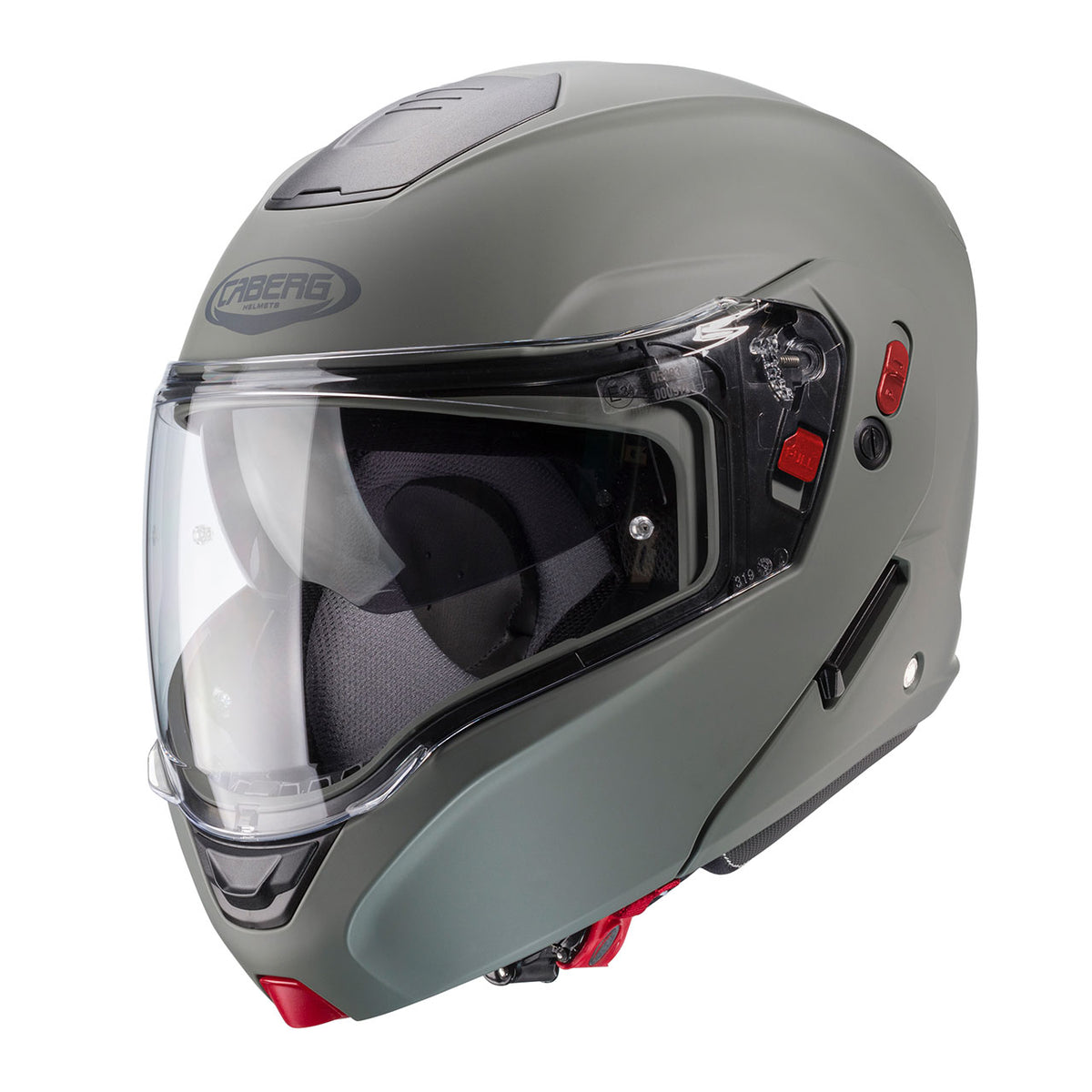 CABERG KASK SZCZĘKOWY FLIP-UP MODEL HORUS X SOLID KOLOR SZARY MAT KAMO (PINLOCK W ZESTAWIE)