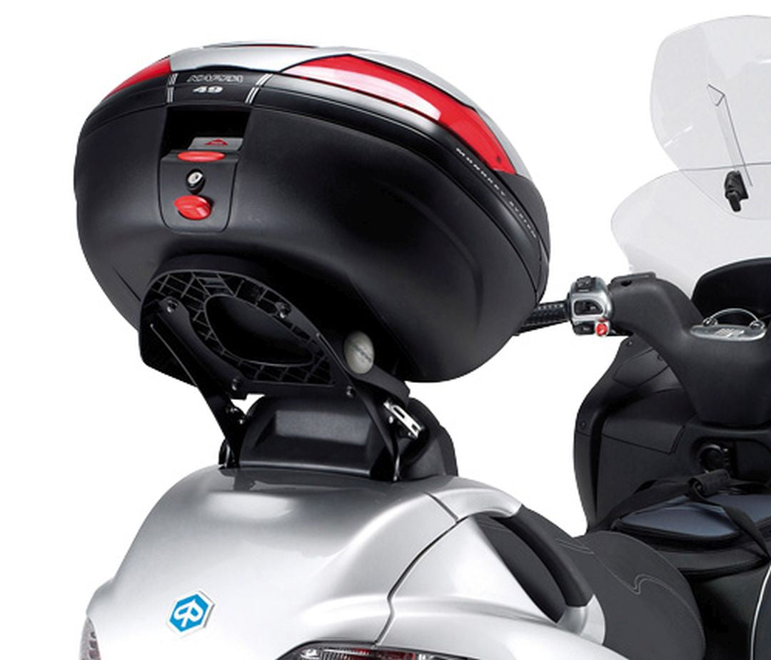 KAPPA STELAŻ KUFRA CENTRALNEGO (UCHYLNY) PIAGGIO MP3 125/250/300/400 '06-'11, MP3 TOURING 300/400 '11, MP3 BUSINESS 300/500 '12-'14, MP3 SPORT 300/500 '12-'14 ( Z PŁYTĄ MONOKEY ) – zdjęcie 2