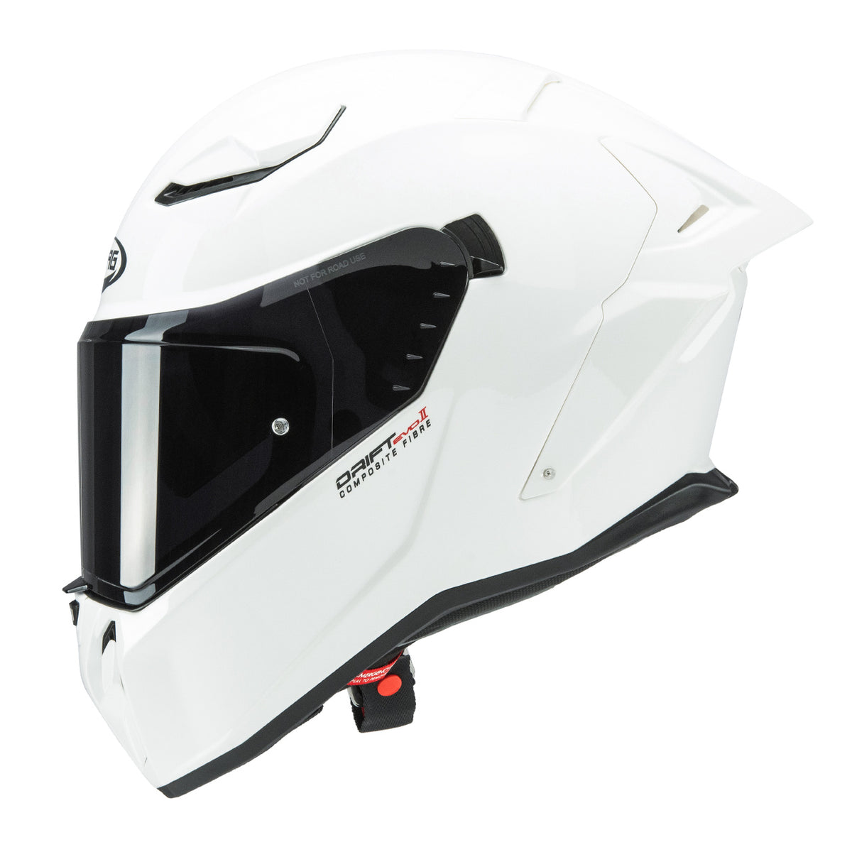 CABERG KASK INTEGRALNY Z BLENDĄ MODEL DRIFT EVO II SOLID KOLOR BIAŁY POŁYSK (PINLOCK W ZESTAWIE) – zdjęcie 2