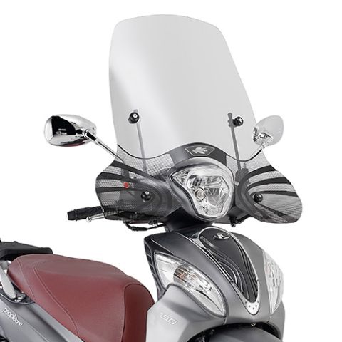 KAPPA SZYBA KYMCO PEOPLE ONE 125/150 '13-'25, 46 X 68 CM PRZEZROCZYSTA – zdjęcie 2