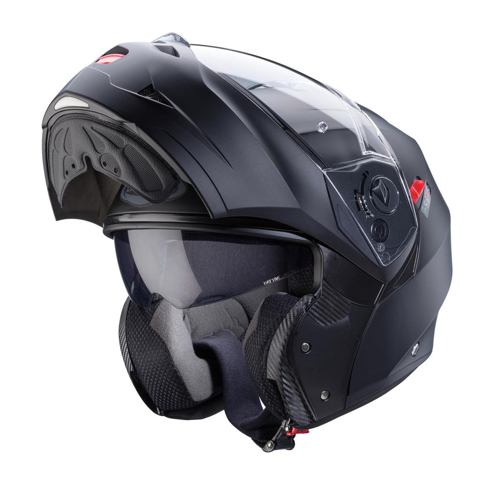 CABERG KASK SZCZĘKOWY FLIP-UP MODEL DUKE X SOLID KOLOR CZARNY MAT (PINLOCK W ZESTAWIE) – zdjęcie 2