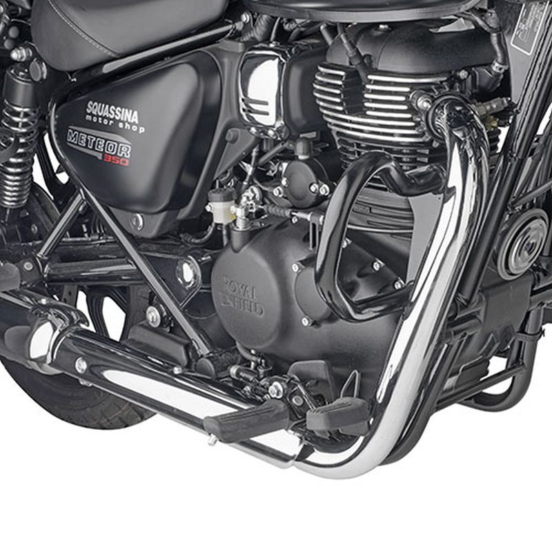 KAPPA GMOLE OSŁONY SILNIKA ROYAL ENFIELD METEOR 350 '21-'26 CZARNE – zdjęcie 2