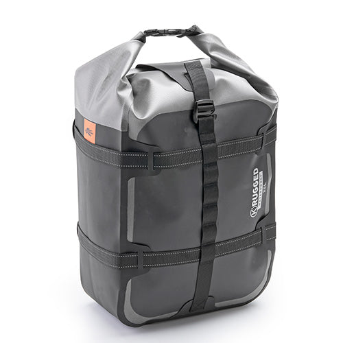 KAPPA TORBA NA SIEDZENIE / BAGAŻNIK 20L (45X27X19CM) 100% WODOSZCZELNA KOLOR CZARNO-SREBRNY (K' RUGGED)
