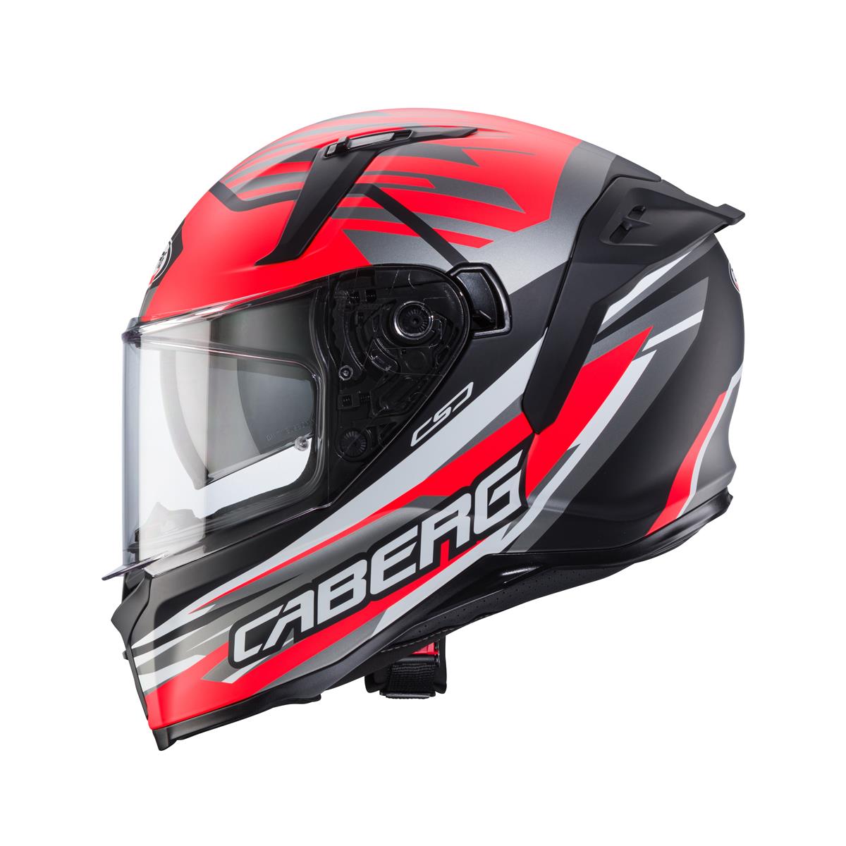 CABERG WYPRZEDAZ KASK INTEGRALNY AVALON X KIRA KOLOR CZARNY MAT/SZARY/CZERWONY FLUO – zdjęcie 3