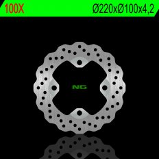 NG TARCZA HAMULCOWA TYŁ KAWASAKI ER 6F/N 06-17, ZX 6R 02-17, KLE 650 07-14, Z 750 03-06, ZX 9R 98-03, ZX 10R 104-10 (220X100X4,2MM) (4X10,5MM) WAVE – zdjęcie 2