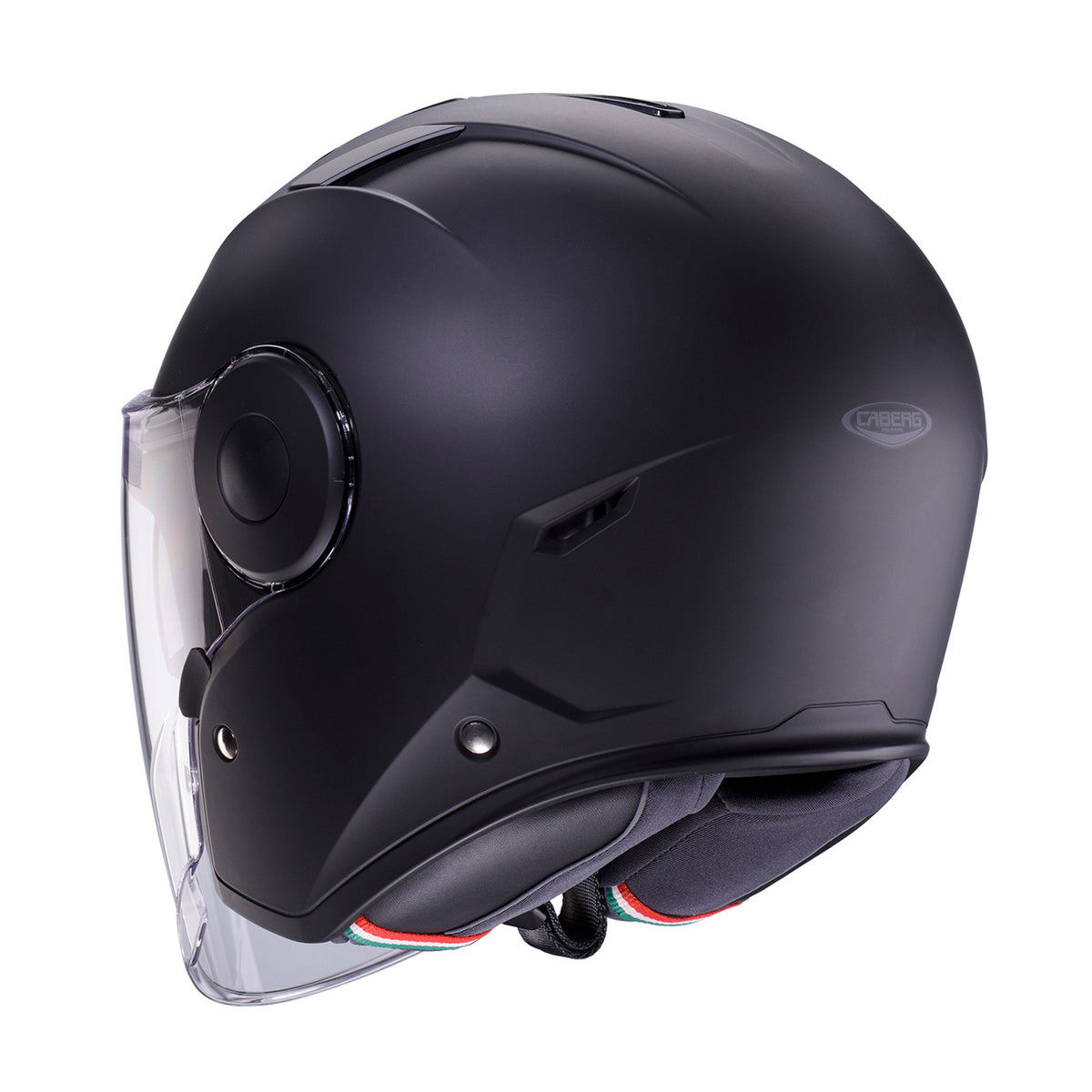 CABERG KASK OTWARTY JET Z BLENDĄ MODEL SOHO SOLID KOLOR CZARNY MAT – zdjęcie 3