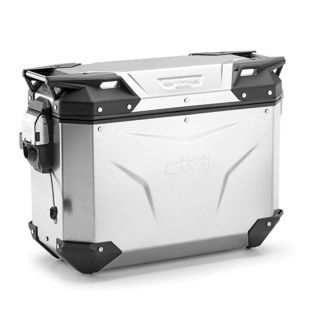 GIVI KUFER BOCZNY TREKKER OUTBACK EVO SMART ANODYZOWANY (PRAWY 37LT) - (WKŁADKĘ SLR... NALEŻY DOKUPIĆ DODATKOWO)