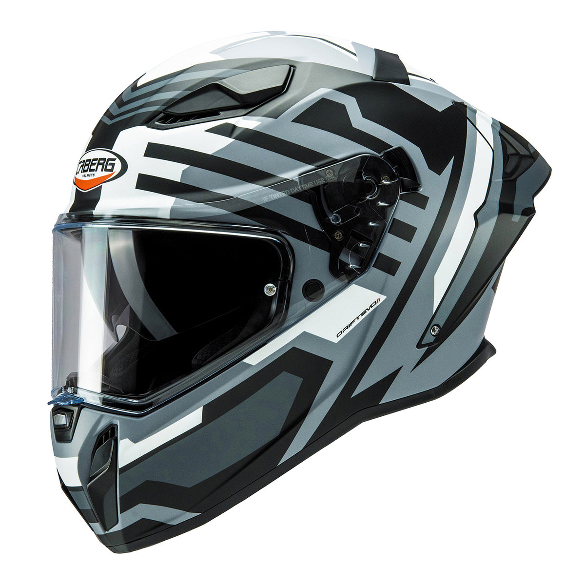CABERG PROMOCJA KASK INTEGRALNY Z BLENDĄ MODEL DRIFT EVO II HORIZON KOLOR SZARY/CZARNY/BIAŁY MAT (PINLOCK W ZESTAWIE) – zdjęcie 3