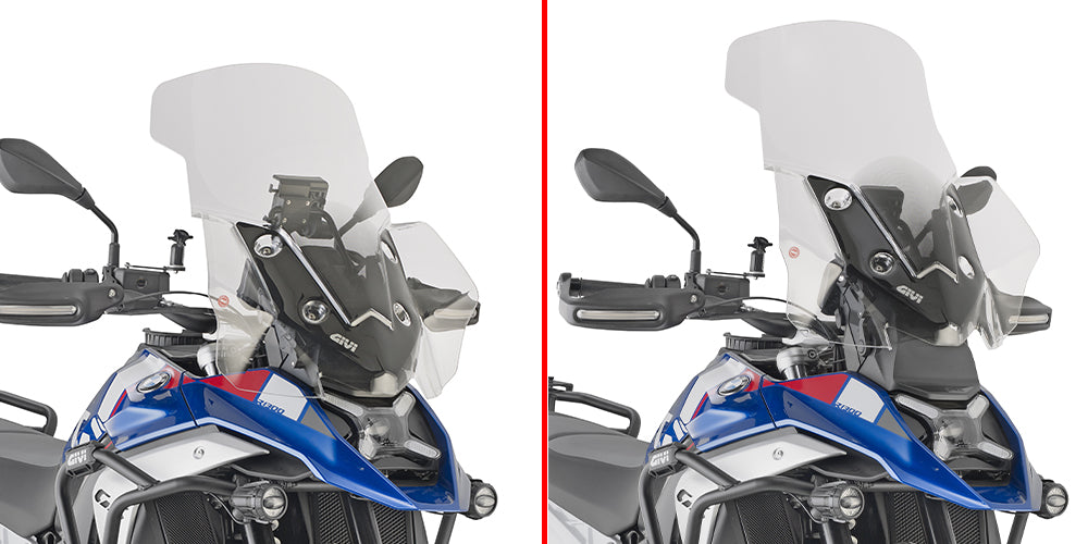 GIVI SZYBA PRZEZROCZYSTA 65 x 54 cm (H x W) - BMW R1300GS (2024) (WERSJA BEZ RADARU)
