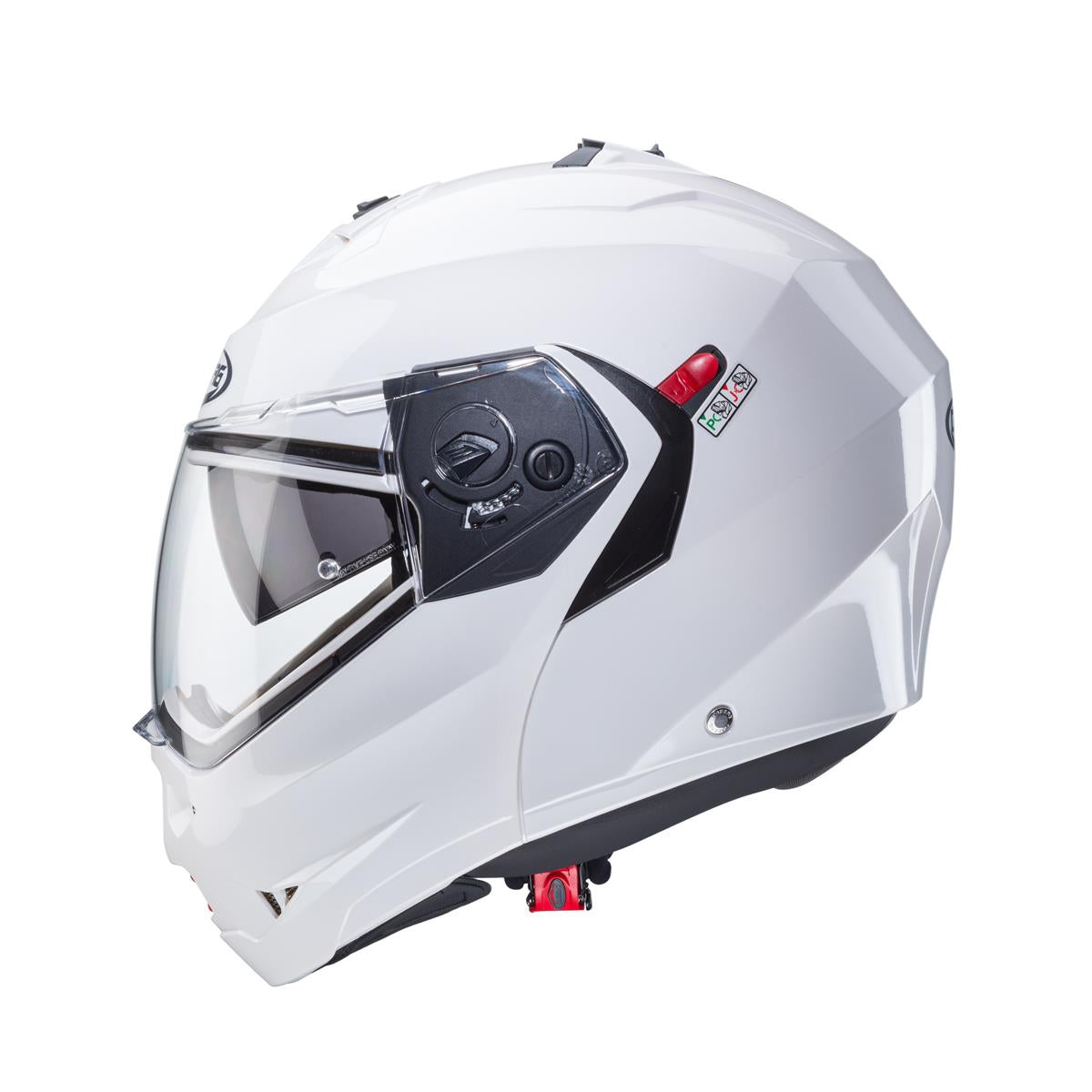 CABERG KASK SZCZĘKOWY FLIP-UP MODEL DUKE X SOLID KOLOR BIAŁY POŁYSK (PINLOCK W ZESTAWIE) – zdjęcie 3