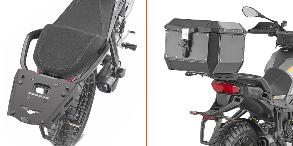 KAPPA STELAŻ KUFRA CENTRALNEGO (ANODOWANE ALUMINIUM) MOTO GUZZI STELVIO '24-'25 ALUMINIOWY MONOKEY – zdjęcie 2