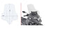 GIVI SZYBA PRZEZROCZYSTA 72 x 60 cm (H x W) - YAMAHA Tricity 300 (20)
